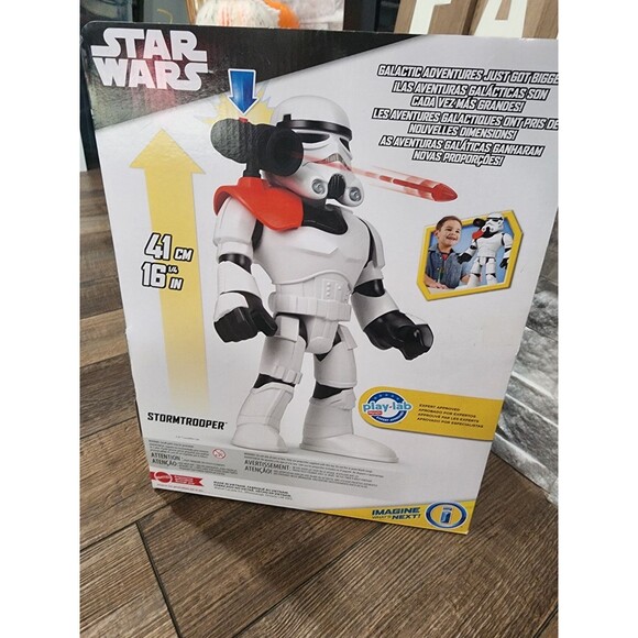 NEW Imaginext Star Wars Storm Trooper XXL 16" Poseable Character with Launcher - Picture 3 of 6